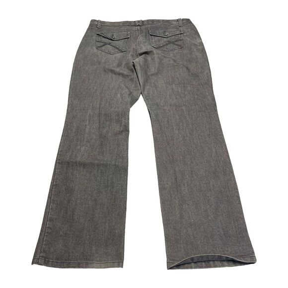 Gloria Vanderbilt Jeans Women's 12 Gray Denim Stretch High-Rise Straight Leg - Picture 2 of 9
